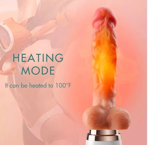 Dương vật giả Dibe rung thụt tự động đế gắn tường
